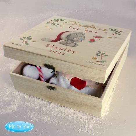 Personalised Winter Explorer Christmas Eve Large Wooden Keepsake Box Extra Image 1